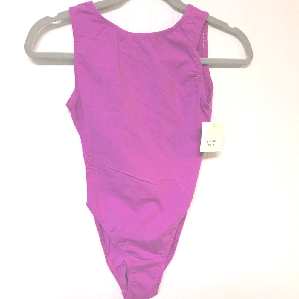 Juniors Leotard Berry One-Piece Size Small-Med